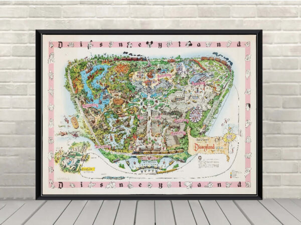 1955 Disneyland Map