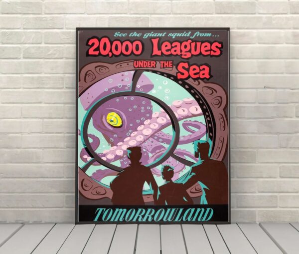 20,000 Leagues Under the Sea Poster Submarine Voyage Poster Tomorrowland Poster