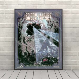 20,000 Leagues Under the Sea Poster Vintage Disney Attraction Poster Disney Sea Poster