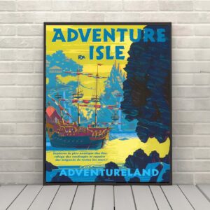 Adventure Isle Adventureland Disney Attraction Poster