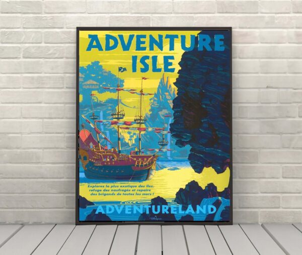 Adventure Isle Adventureland Disney Attraction Poster