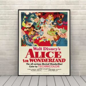 Alice in Wonderland Vintage Disney Movie Posters
