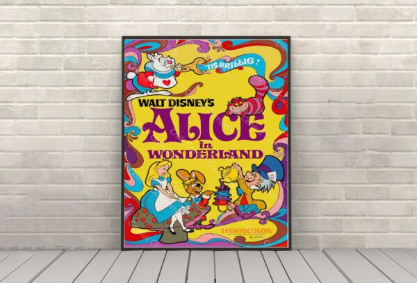 Alice in Wonderland Vintage Disney Movie Posters
