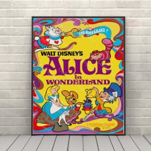 Alice in Wonderland Vintage Disney Movie Posters