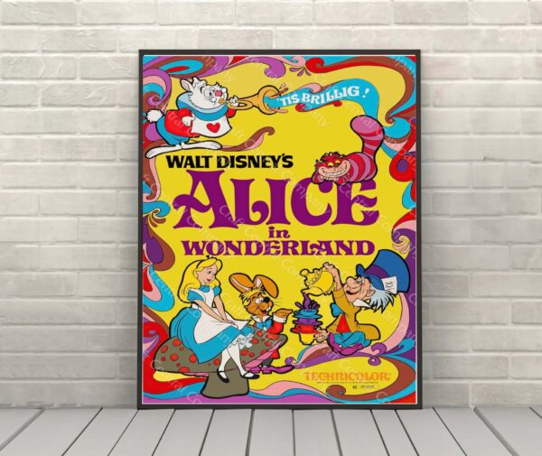 Alice in Wonderland Vintage Disney Movie Posters