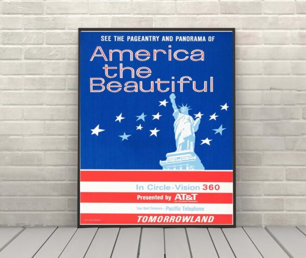America the Beautiful Disney Tomorrowland Poster