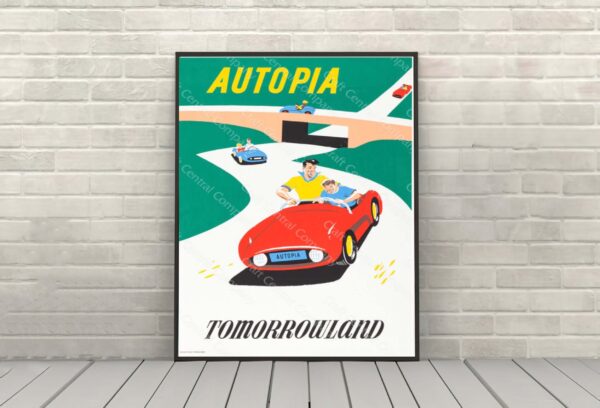 Autopia Poster Disneyland Attraction Posters