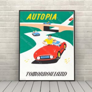 Autopia Poster Disney Tomorrowland Attraction Poster