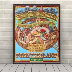 Big Thunder Mountain Railroad Disney Poster