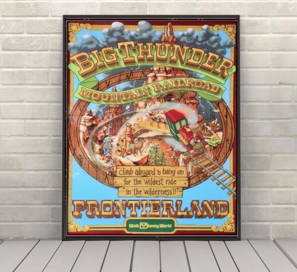 Big Thunder Mountain Railroad Disney Poster