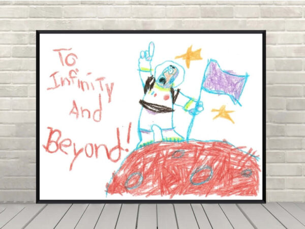 Buzz Lightyear Poster Disney Toy Story Andy's Drawing