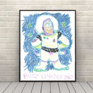 Buzz Lightyear Poster Disney Toy Story Andy's Drawing