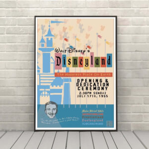 Disneyland Opening Day Attraction Poster