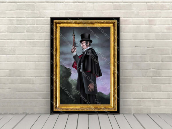 Haunted Mansion Dueling Ghosts Poster Vintage Disney Attraction Poster