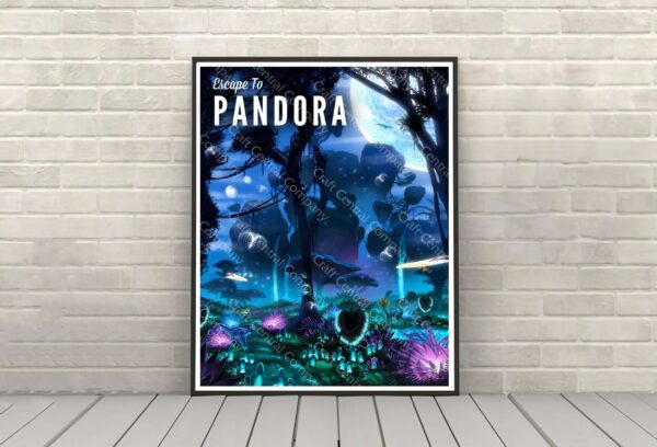 Escape to Pandora Poster Disney Animal Kingdom Poster Avatar Flight of Passage Poster