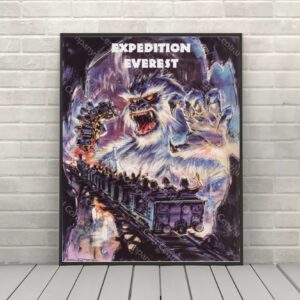 Expedition Everest Poster Disney Animal Kingdom Poster Vintage Disney Attraction Posters