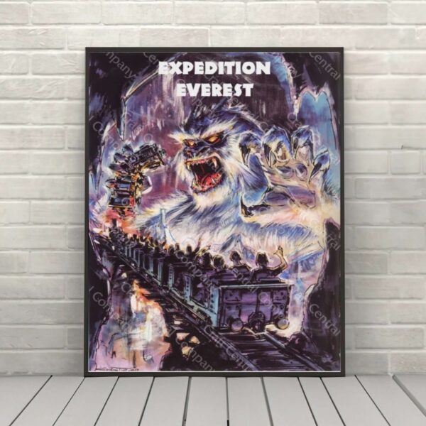 Expedition Everest Poster Disney Animal Kingdom Poster Vintage Disney Attraction Posters