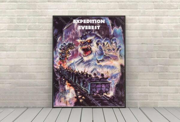 Expedition Everest Poster Disney Animal Kingdom Poster Vintage Disney Attraction Posters