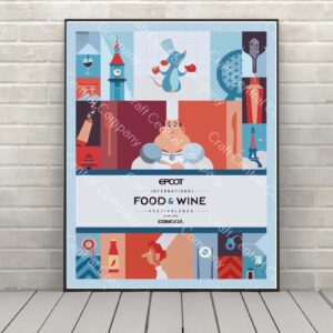 Epcot Food and Wine Disney Attraction Poster