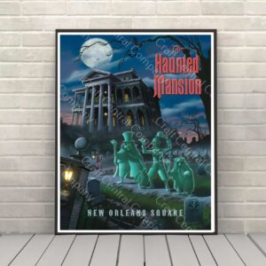 Haunted Mansion Disney Attraction Poster