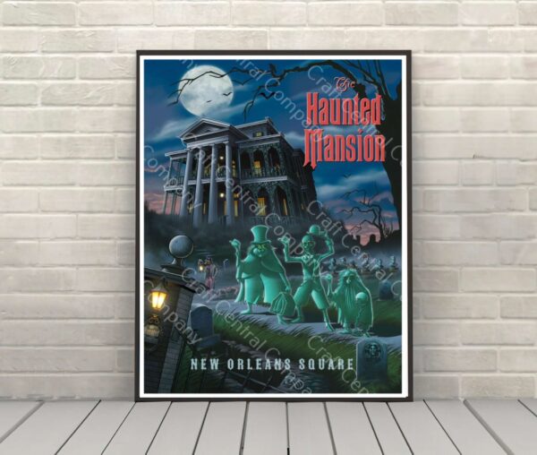 Haunted Mansion Disney Attraction Poster