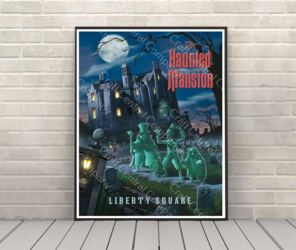 Haunted Mansion Liberty Square Poster