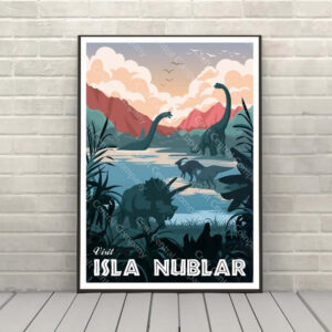 Jurassic Park Visit Isla Nublar Poster