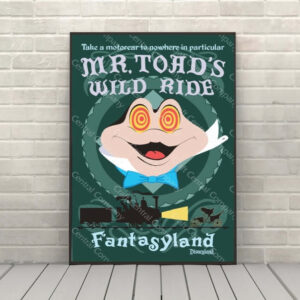 Mr. Toad's Wild Ride Disney Attraction Poster