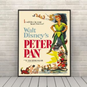 Peter Pan Vintage Disney Movie Poster