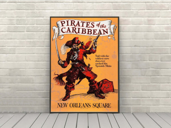 Pirates of the Caribbean Disney Attraction Poster