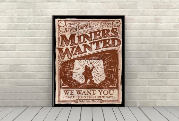 Disney Seven Dwarf Mine Train Posters