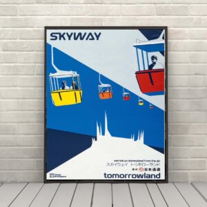 Skyway tomorrowland Tokyo Disneyland attraction poster