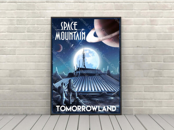Space Mountain Poster Disney Magic Kingdom Posters