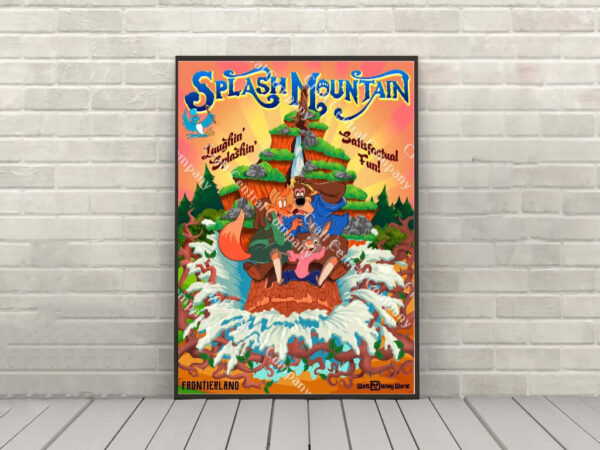 Splash Mountain Poster Disney Attraction Poster