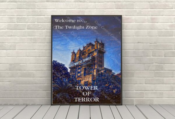 Tower of Terror Poster The Twilight Zone Disney Attraction Poster