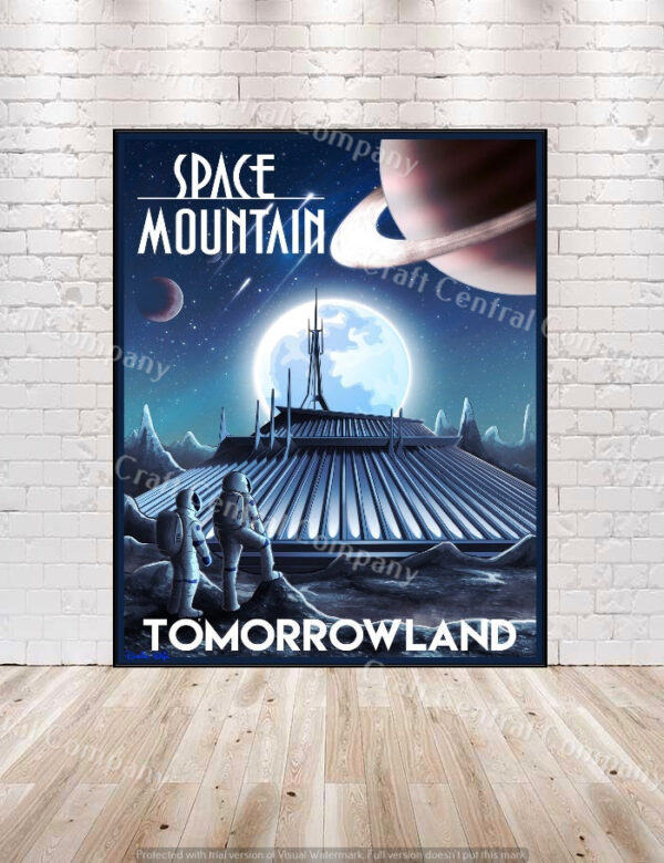 Space Mountain Poster Disney Magic Kingdom Posters
