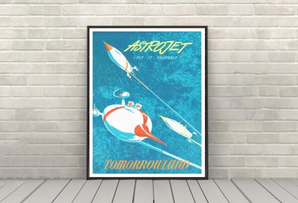 Disney Astrojet Attraction Poster