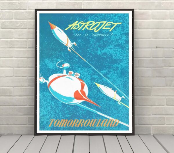 Disney Astrojet Attraction Poster