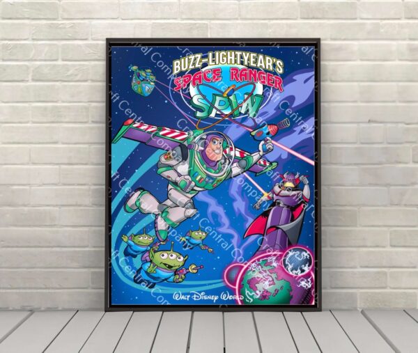 Buzz Lightyear's Space Ranger Spin Disney Attraction Poster