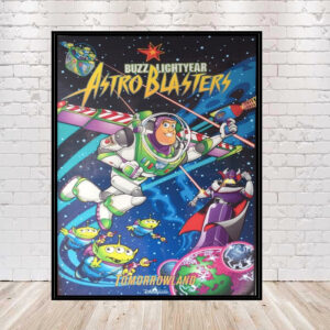 Buzz Lightyear AstroBlasters Poster Vintage Disney Attraction Poster Toy Story Poster Tomorrowland Poster Disney World Space Ranger Spin