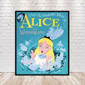 Alice in Wonderland POSTER Disney Attraction Poster Disney Poster Vintage Disney World Poster Movie Poster Classic Disney Movie Poster