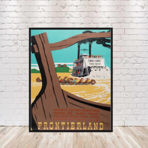 Frontierland Poster Vintage Disney Poster Disney World (Sizes) 8x10, 11x14, 13x19, 16x20, 18x24 Magic Kingdom Disneyland Vintage Poster