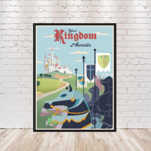 Your Kingdom Awaits Poster Sleeping Beauty Poster Magic Kingdom POSTER (Sizes) 8x10, 11x14, 13x19, 16x20, 18x24 Vintage Disney Poster