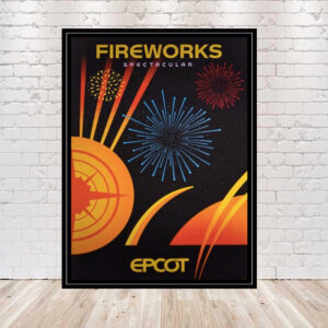 Fireworks Epcot Illuminations Poster Sizes 8x10, 11x14, 13x19 Epcot Poster Disney Poster Disney World Poster Vintage Illuminations Poster