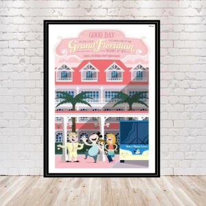 Grand Floridian Resort POSTER Grand Floridian Hotel poster Vintage Disney Poster Sz 8x10 11x14 13x19 Disney World Poster Disney Hotel Poster