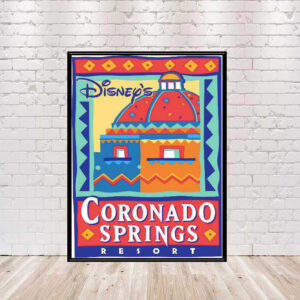 Coronado Springs Resort POSTER Coronado Springs hotel poster Vintage Disney Poster Disney World Poster Disney Hotel Poster