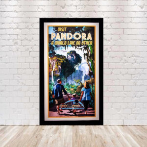 Pandora Poster Flight of Passage Poster Animal Kingdom Avatar Poster Vintage Poster Flying High Above Pandora Poster