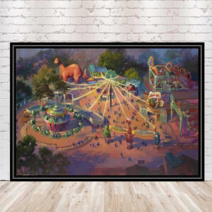 Dinoland Poster Animal Kingdom Poster Vintage Disney Poster Disney D23 Poster Disney World Poster Disneyland Disney Concept Art Poster