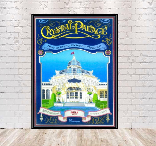 Crystal Palace Poster Vintage Disney Poster Crystal Palace restaurant Poster Vintage Main Street Poster Disney World poster Tokyo Disneyland