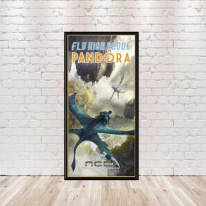 Pandora Poster Flight of Passage Poster Sizes Animal Kingdom Avatar Poster Vintage Poster Flying High Above Pandora Poster